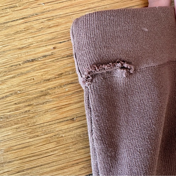 DISSH 8 Stretch Knit Skirt Brown Elastic Waist Pull On FLAW - Picture 7 of 8